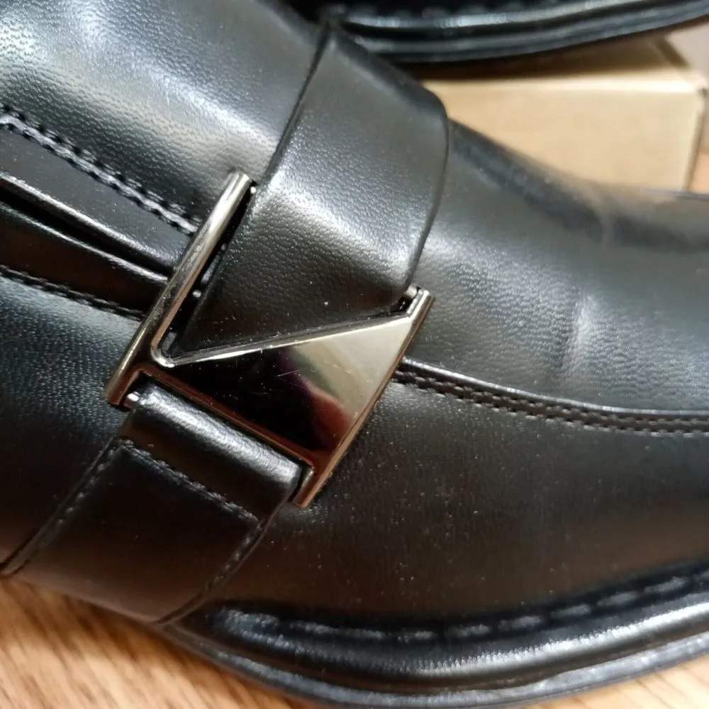Bruno Marc Mens Sz 9‎ EU 42 Giorgio 3 Black Oxford Slip On Leather